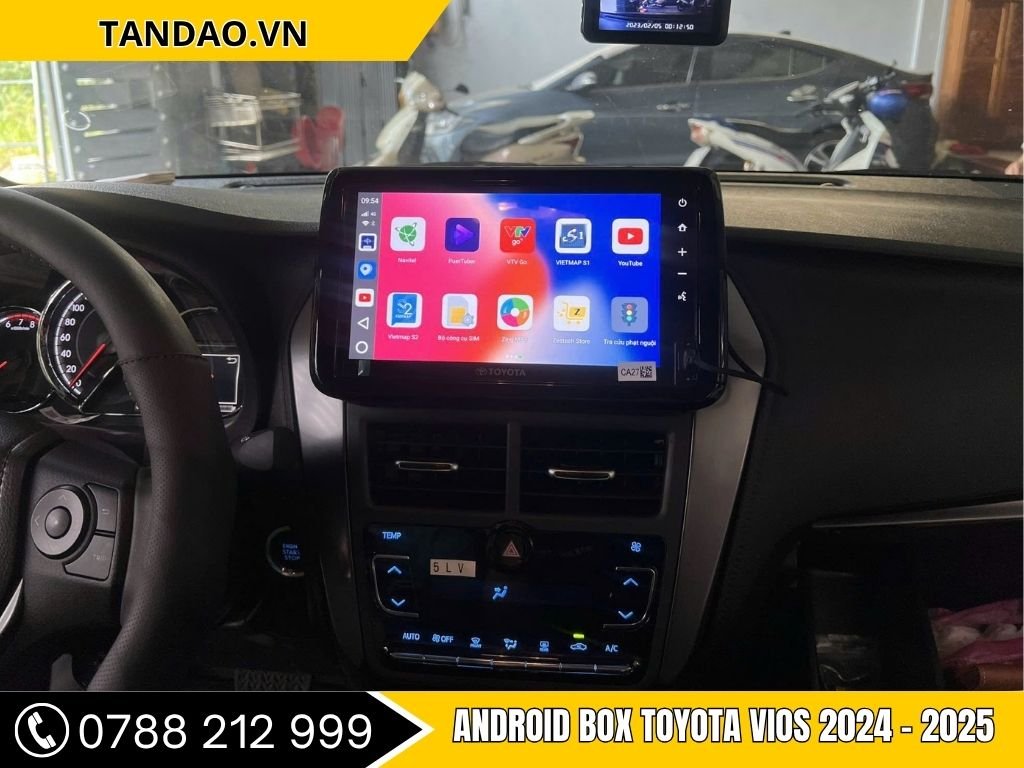 Android Box Toyota Vios 2024-2025 - được nâng cấp bằng Android Box Ô Tô Tại Dĩ An từ Thanh Phát Auto."