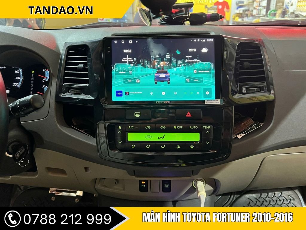 Màn hình Android Toyota Fortuner 2010-2016
