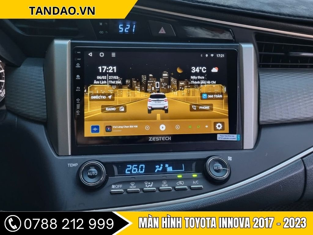 Màn Hình Android Toyota Innova 2017-2023