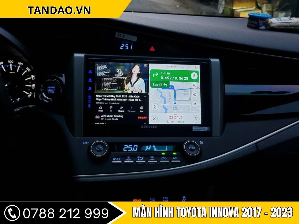 Màn Hình Android Toyota Innova 2017-2023