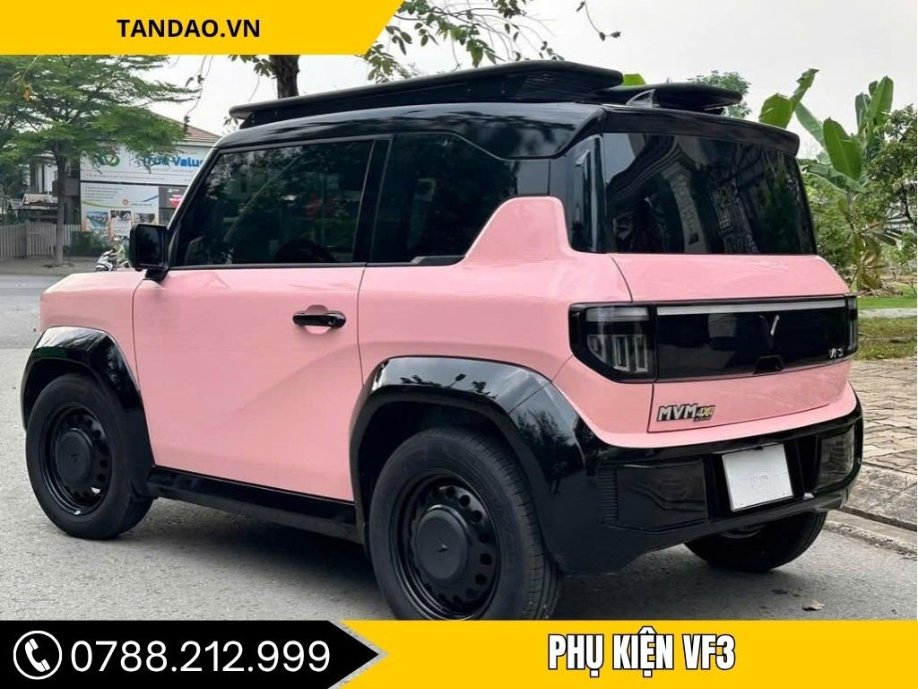 Phụ Kiện VF3 tại Dĩ An - VinFast VF3 được tùy chỉnh với màu sắc độc đáo