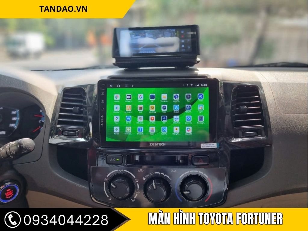 Hình Ảnh Màn Hình Toyota Fortuner 2010-2016