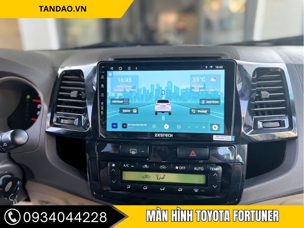 Hình Ảnh Màn Hình Toyota Fortuner 2010, 2011, 2012, 2013, 2014, 2015, 2016