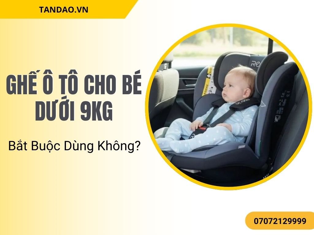 Ghế ô tô cho bé dưới 9kg bảo vệ bé tối đa khi xe gặp sự cố hoặc phanh gấp.