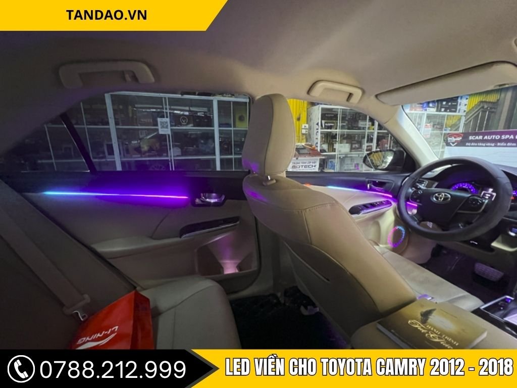 Led Viền Nội Thất Cho Toyota Camry 2012-2018