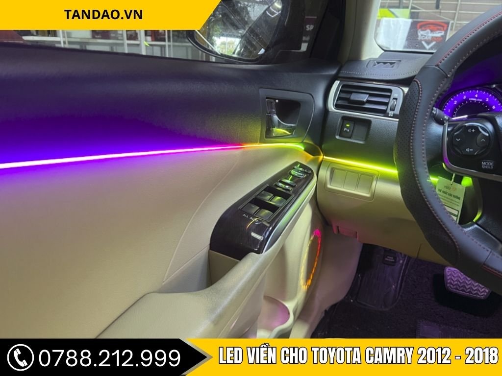 Led Viền Nội Thất Cho Toyota Camry 2012-2018