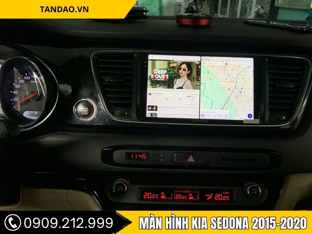 Hình Ảnh Màn Hình Android Kia Sedona 2015, 2016, 2017, 2018, 2019, 2020
