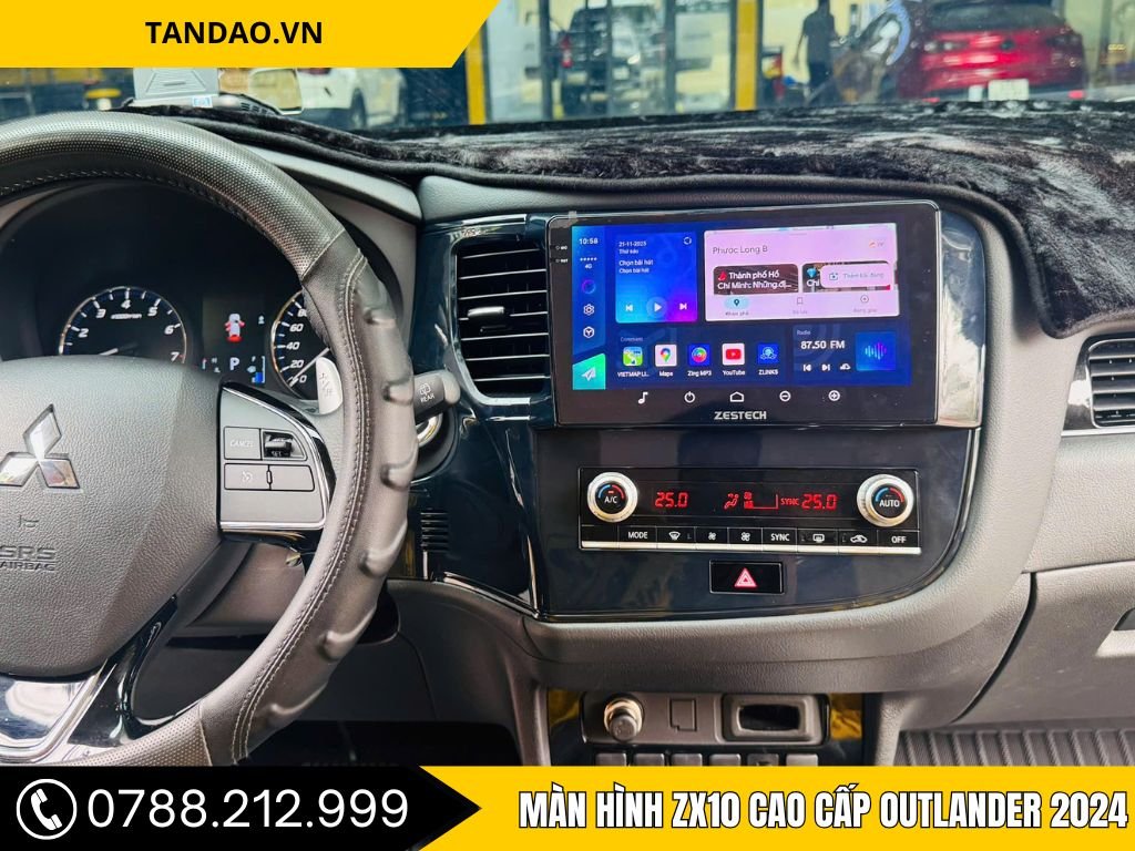 Hình Ảnh Lắp Đặt Màn Hình ZX10 Cao Cấp Outlander 2024