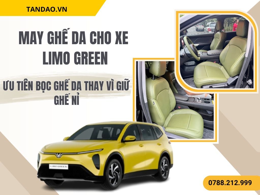 Hình Ảnh May Ghế Da Cho Xe Limo Green