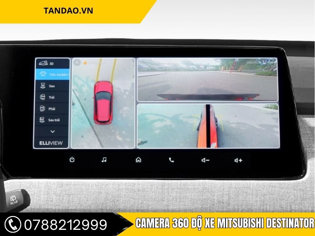 Lắp Camera 360 Độ Xe Mitsubishi Destinator Đơn Giản