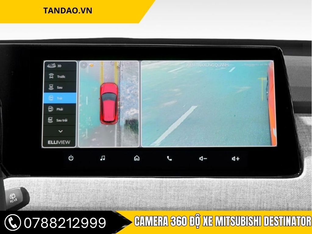 Lắp Camera 360 Độ Xe Mitsubishi Destinator Đơn Giản
