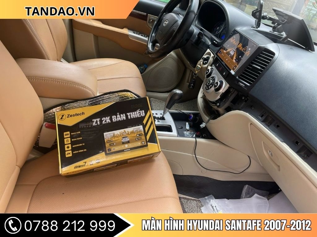 Hình Ảnh Màn Hình Hyundai Santafe 2007, 2008, 2009, 2010, 2011, 2012