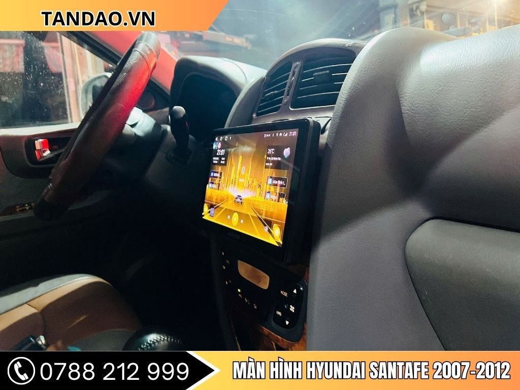 Hình Ảnh Màn Hình Hyundai Santafe 2007, 2008, 2009, 2010, 2011, 2012
