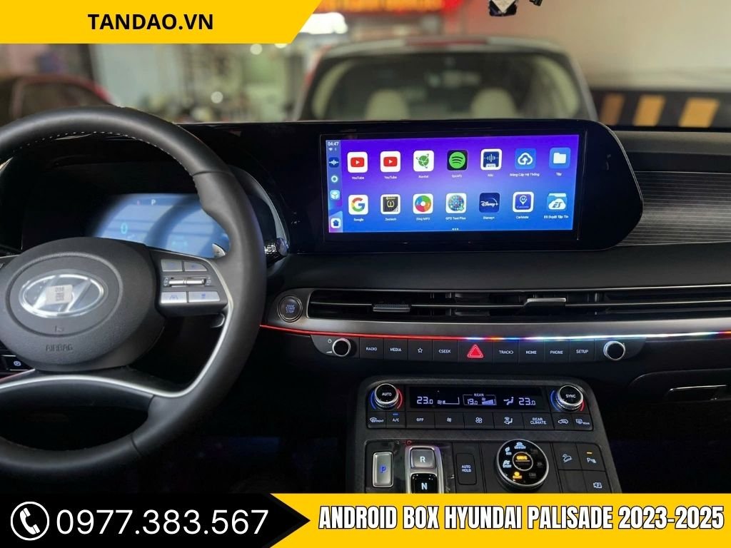 Hình Ảnh Android Box Hyundai Palisade 2023, 2024, 2025