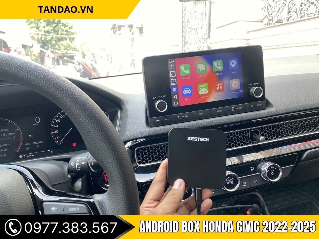 Hình Ảnh Android Box Honda Civic 2022, 2023, 2024, 2025