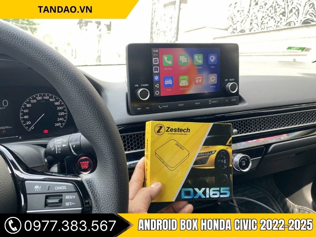 Hình Ảnh Android Box Honda Civic 2022, 2023, 2024, 2025