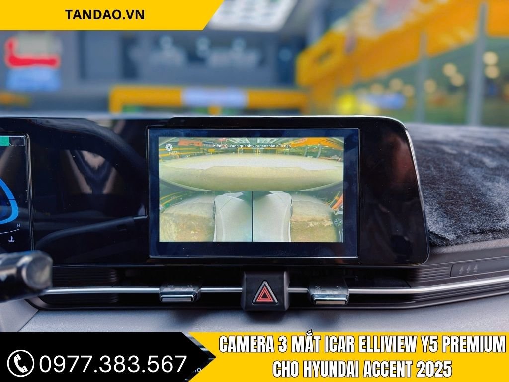 Hình Ảnh Camera 3 Mắt Icar Elliview Y5 Premium cho Hyundai Accent 2025