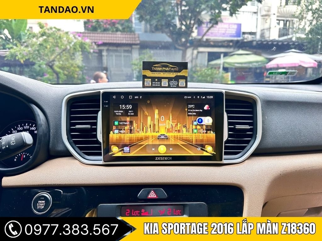 Kia Sportage 2016 Lắp Màn Z18360