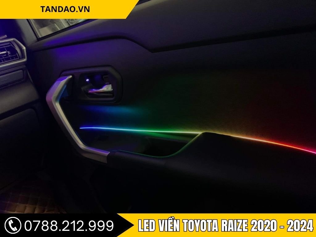 Hình Ảnh Led Viền Toyota Raize 2020, 2021, 2022, 2023, 2024