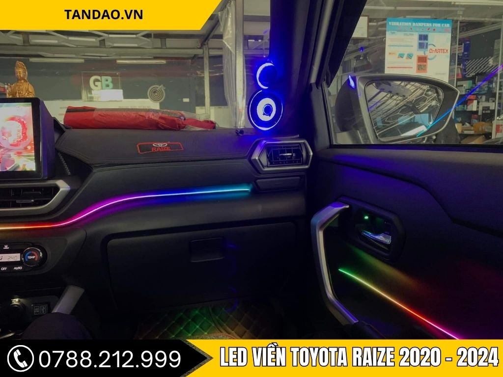 Hình Ảnh Led Viền Toyota Raize 2020, 2021, 2022, 2023, 2024