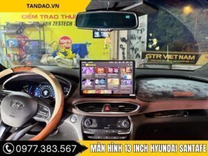 Hình Ảnh Màn Hình 13 Inch Hyundai SantaFe 2019, 2020, 2021