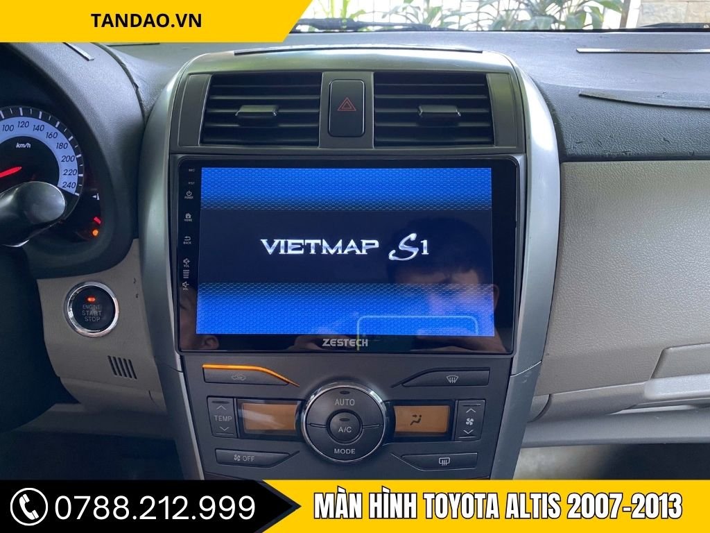 Hình Ảnh Màn Hình Android Cho Toyota Altis 2007, 2008, 2009, 2010, 2011, 2012, 2013