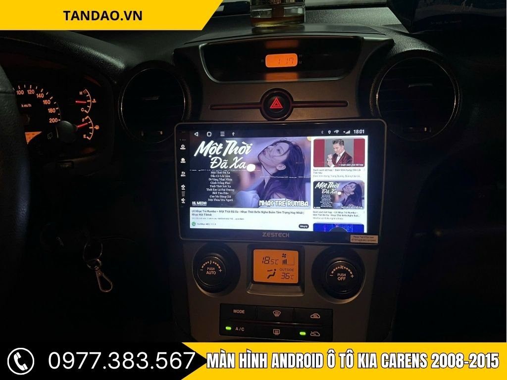 Màn hình android ô tô Kia Carens 2008-2015 với giao diện dễ sử dụng và các tính năng thông minh.
