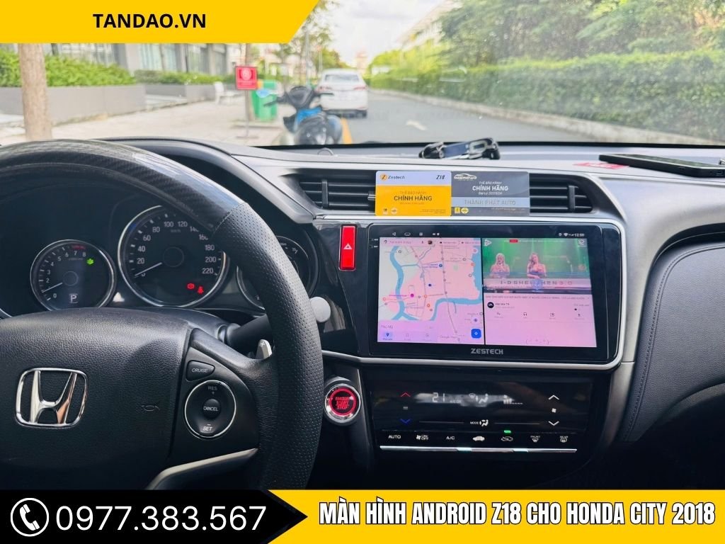Hình Ảnh Màn Hình Android Z18 Cho Honda City 2018