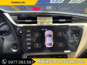 Hình Ảnh Màn Hình S100J Xe Toyota Altis 2019
