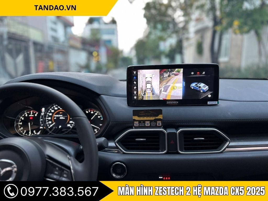 Hình Ảnh Màn Hình Zestech 2 Hệ Mazda CX5 2025