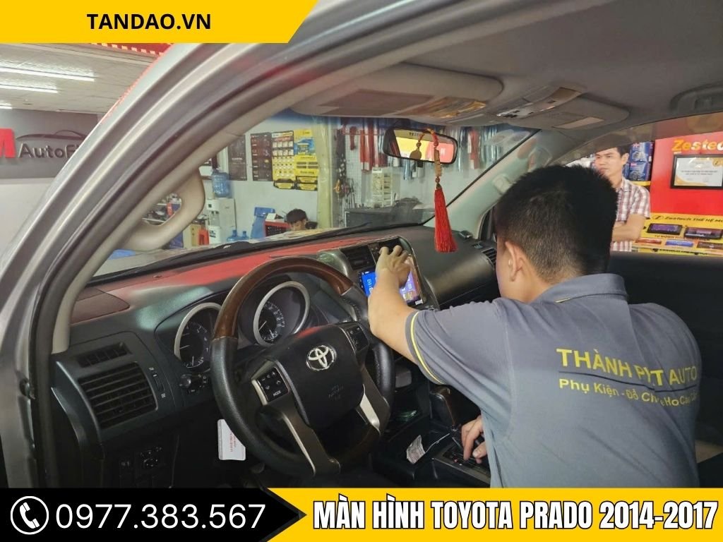 Hình Ảnh Màn Hình Toyota Prado 2014, 2015, 2016, 2017