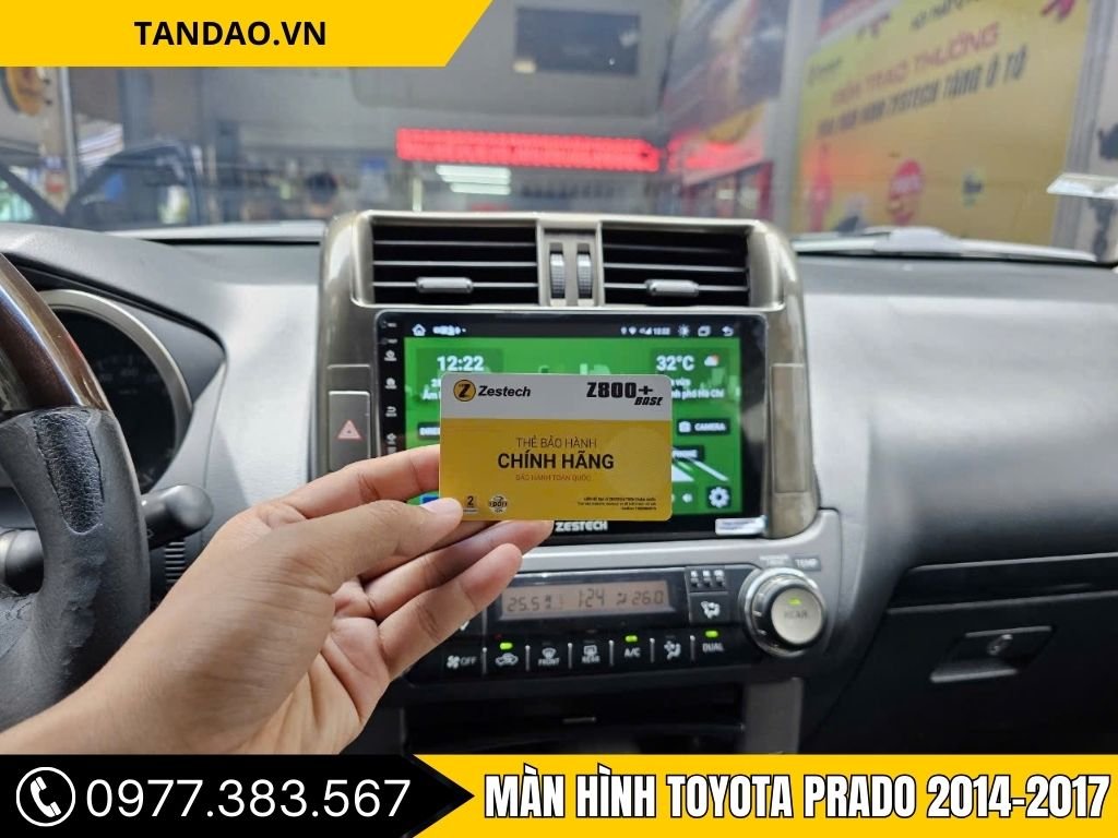Hình Ảnh Màn Hình Toyota Prado 2014, 2015, 2016, 2017