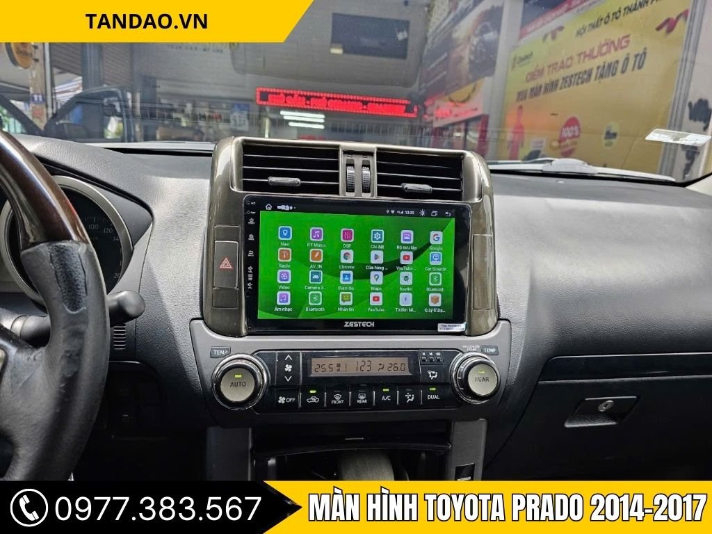 Hình Ảnh Màn Hình Toyota Prado 2014, 2015, 2016, 2017