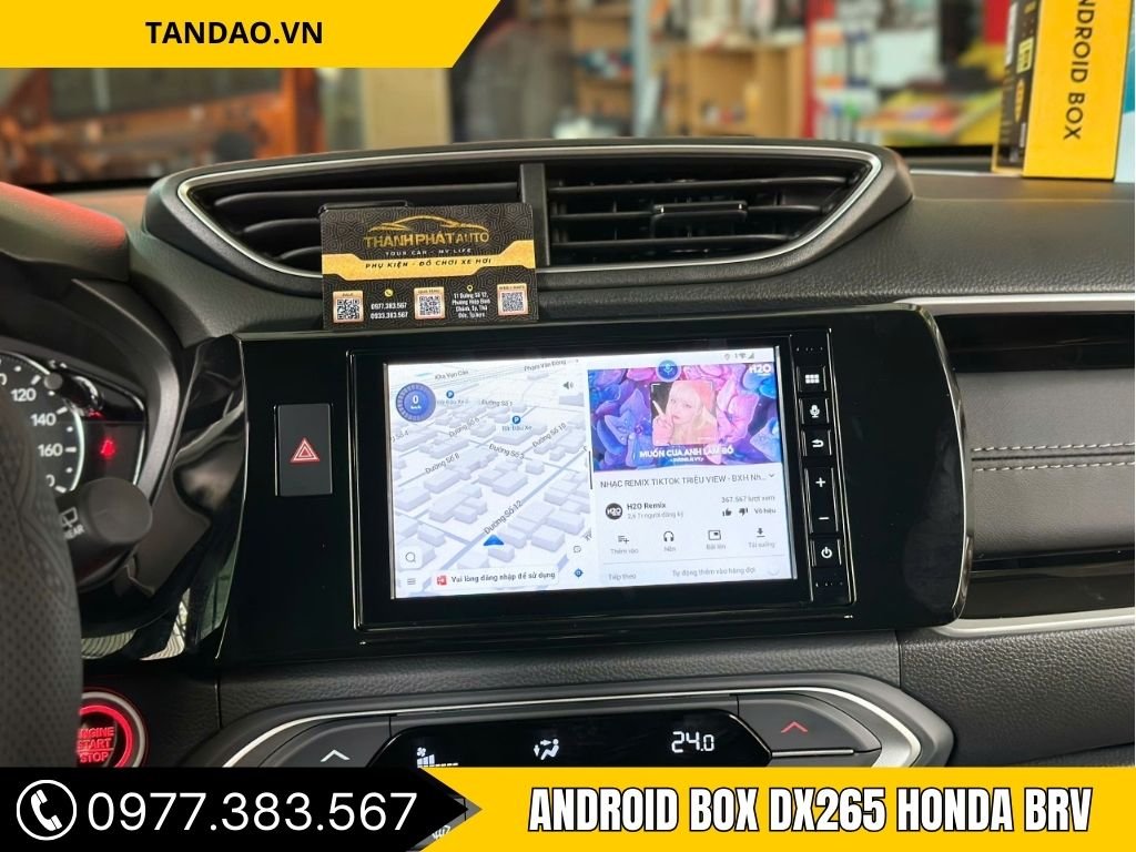 Lắp Android Box DX265 Cho Xe Honda BRV – Không Cần Thay Màn Hình