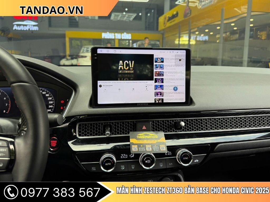 Màn Hình Zestech ZT360 Bản Base Cho Honda Civic 2025