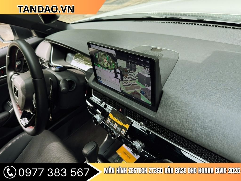 Màn Hình Zestech ZT360 Bản Base Cho Honda Civic 2025
