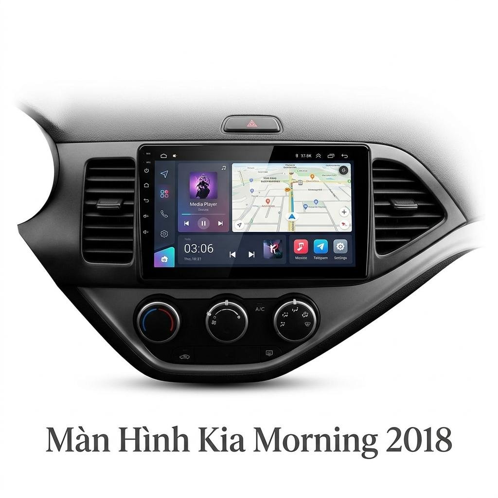 Màn Hình Android Kia Morning 2018 Chính Hãng Lắp Đặt Tận Nơi Uy Tín chính hãng