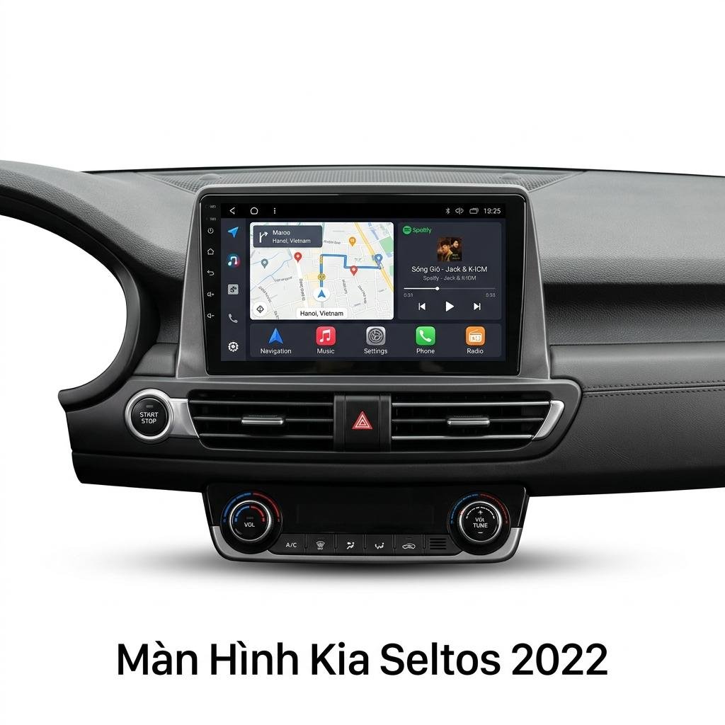 Màn Hình Android Kia Seltos 2022 Cao Cấp Lắp Đặt Tận Nơi Uy Tín chính hãng