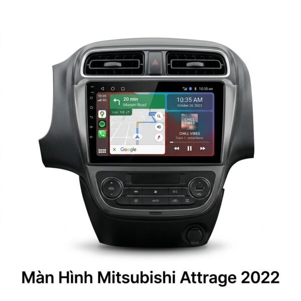 Màn Hình Android Mitsubishi Attrage 2022 Lắp Đặt Tận Nơi Uy Tín