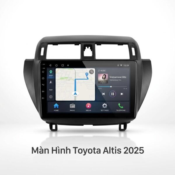 Màn Hình Android Toyota Altis 2025 Cao Cấp Lắp Đặt Tận Nơi