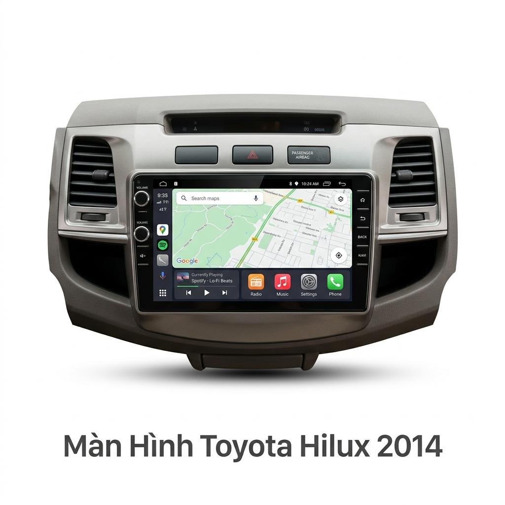 Màn Hình Android Toyota Hilux 2014 Cao Cấp Hỗ Trợ Lắp Đặt Tận Nơi chính hãng