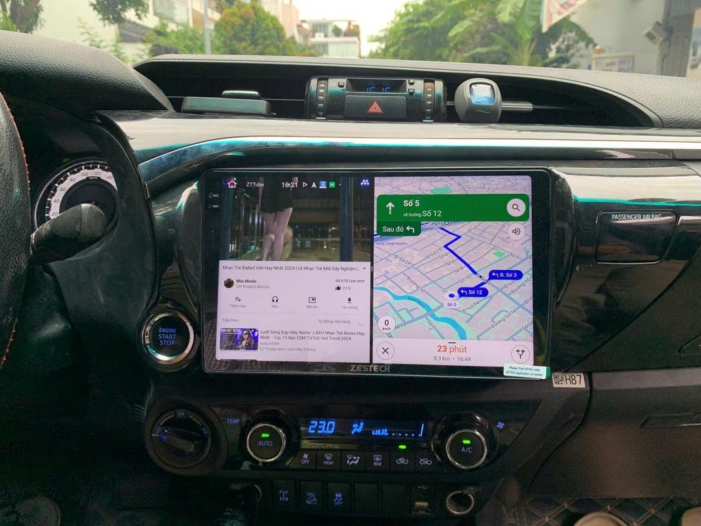 Màn Hình Android Toyota Hilux 2019 Lắp Đặt Tận Nơi Uy Tín chính hãng 2