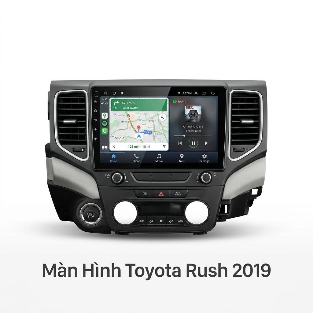 Màn Hình Android Toyota Rush 2019 Nâng Cấp Công Nghệ Cao Cấp TPHCM chính hãng