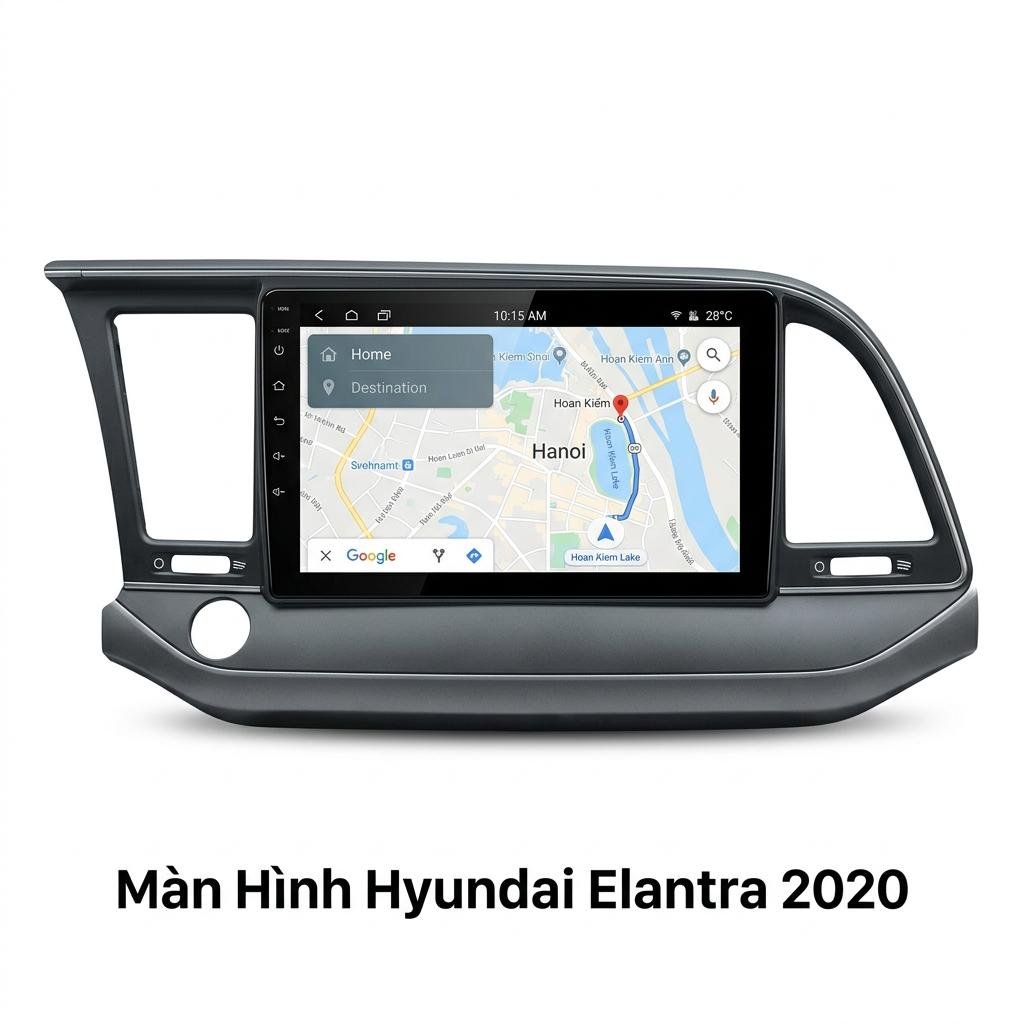 Màn Hình Hyundai Elantra 2020 Android Thông Minh Lắp Đặt Tận Nơi chính hãng