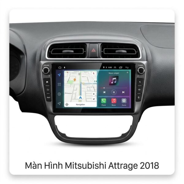 Màn Hình Mitsubishi Attrage 2018 - Lắp Đặt Tận Nơi Uy Tín Tại TPHCM