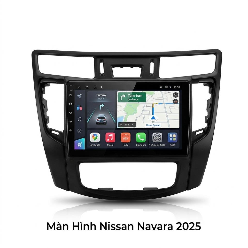 Màn Hình Nissan Navara 2025 Android Thông Minh Lắp Đặt Tận Nơi chính hãng