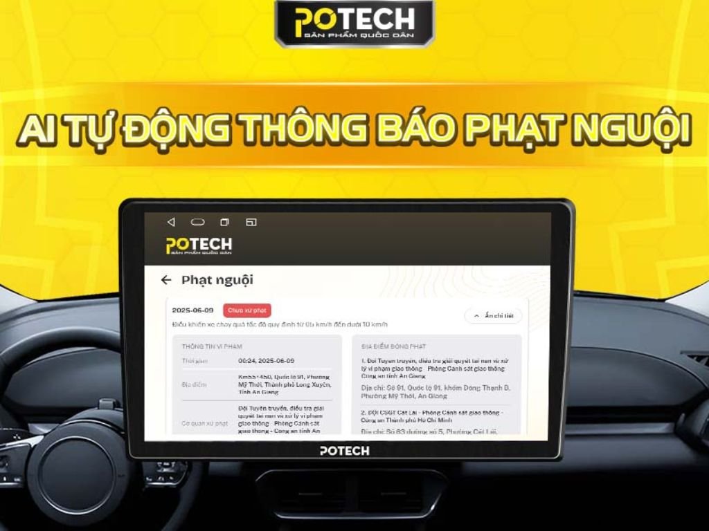 Công nghệ AI tự động thông báo phạt nguội