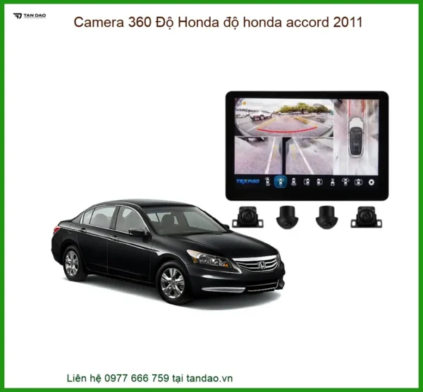 Camera 360 Độ Honda Cho Honda Accord 2011 Chính Hãng - Lắp Đặt Tận Nơi