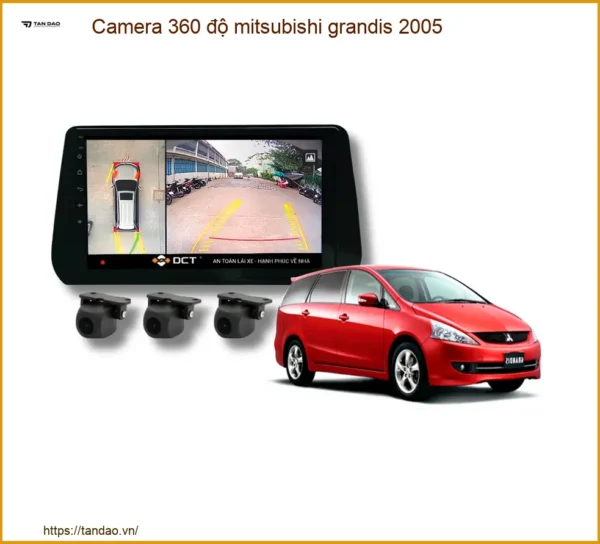 Camera 360 Độ Mitsubishi Grandis 2005 - Hỗ Trợ Lái Xe An Toàn, Giữ Zin