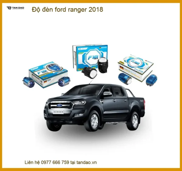 Độ Đèn Ford Ranger 2018 Chính Hãng - Tăng Sáng An Toàn Tại Thành Phát Auto